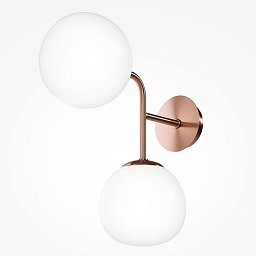 Obrázek pro produkt Nástěnné svítidlo Erich 2x40W bílá mosaz kov sklo - MAYTONI
