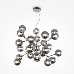 Obrázek pro produkt Závěsné svítidlo Dallas 24xG9 max 28W kouřové sklo chrom kov designové - MAYTONI
