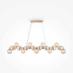 Obrázek pro produkt Závěsné svítidlo Dallas 28W jantarové sklo kov designové - MAYTONI