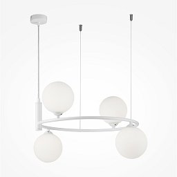 Obrázek pro produkt Závěsné svítidlo Ring 4xG9 bílá kov sklo designové - MAYTONI