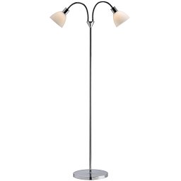 Obrázek pro produkt Stojací lampa Ray 2x40W E14 chrom opál - NORDLUX
