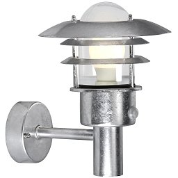 Obrázek pro produkt Venkovní nástěnné svítidlo Lønstrup 22 Sensor 1x60W E27 galvanizovaná čirá - NORDLUX