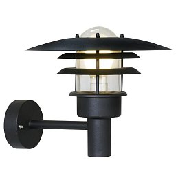 Obrázek pro produkt Venkovní nástěnné svítidlo Lønstrup 32 1x60W E27 černá čirá - NORDLUX