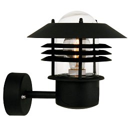 Obrázek pro produkt Venkovní nástěnné svítidlo Vejers 1x60W E27 černá čirá - NORDLUX
