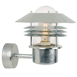 Obrázek pro produkt Venkovní nástěnné svítidlo Vejers 1x60W E27 galvanizovaná čirá - NORDLUX