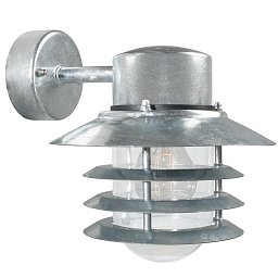 Obrázek pro produkt Venkovní nástěnné svítidlo Vejers 1x60W E27 galvanizovaná čirá - NORDLUX