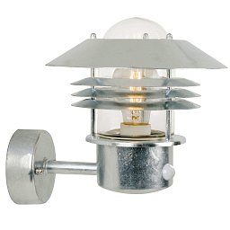 Obrázek pro produkt Venkovní nástěnné svítidlo Vejers Sensor 1x60W E27 galvanizovaná čirá - NORDLUX