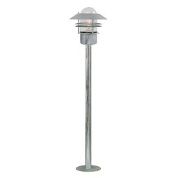 Obrázek pro produkt Venkovní sloupkové svítidlo Blokhus 1x60W E27 galvanizovaná čirá - NORDLUX