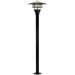 Obrázek pro produkt Venkovní sloupkové svítidlo Lønstrup 32 1x60W E27 černá čirá - NORDLUX