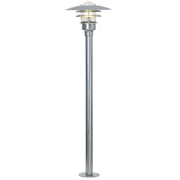 Obrázek pro produkt Venkovní sloupkové svítidlo Lønstrup 32 1x60W E27 galvanizovaná čirá - NORDLUX