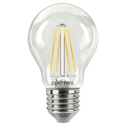 Obrázek pro produkt LED FILAMENT HRUŠKA ČIRÁ 4W E27 4000K 470Lm 360d 60x105mm IP20 - CENTURY