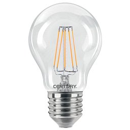 Obrázek pro produkt LED FILAMENT HRUŠKA ČIRÁ 8W E27 2700K 806Lm 360d 60x105mm IP20  - CENTURY
