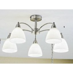 Obrázek pro produkt Stropní svítidlo 5x40W E14 satin, pr. 50cm, výška 28cm - ORION