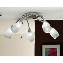 Obrázek pro produkt Stropní svítidlo 5x28W G9 chrom, průměr 60cm - ORION