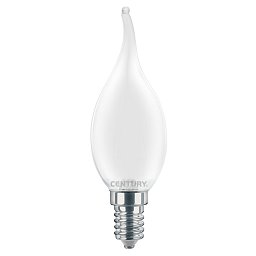 Obrázek pro produkt LED FILAMENT SVÍČKA PLAMEN SATÉN 4W E14 3000K 470Lm 360d 35x118mm IP20  - CENTURY