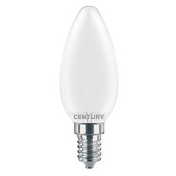 Obrázek pro produkt AKCE - LED FILAMENT SVÍČKA SATÉN 4W E14 4000K 470Lm 360d DIMM 35x97mm IP20 - CENTURY