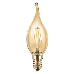 Obrázek pro produkt LED FILAMENT SVÍČKA PLAMEN EPOCA 4W E14 2200K 320Lm 360d 35x118mm IP20  - CENTURY