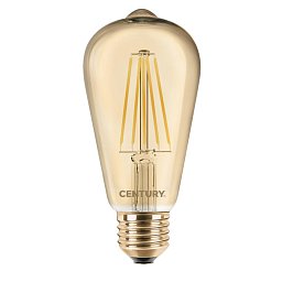 Obrázek pro produkt LED FILAMENT ST64 EPOCA 8W E27 2200K 630Lm 360d DIMM 64x138mm IP20  - CENTURY