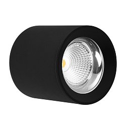 Obrázek pro produkt Stropní SVÍTIDLO LED RONDO ČERNÉ 90x90mm 10W/230VAC 4000K 800Lm 45d IP20  - CENTURY