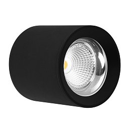 Obrázek pro produkt Stropní SVÍTIDLO LED RONDO ČERNÉ 170x185mm 35W/230VAC 4000K 3675Lm 45d IP20 - CENTURY