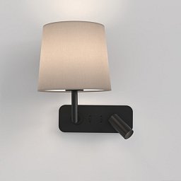 Nástěnné svítidlo SIDE BY SIDE černá 12W LED E27 + 4,1W LED bez stínidla (STARÝ KÓD: AST 8605) - ASTRO Lighting Obrázek pro produkt Nástěnné svítidlo SIDE BY SIDE černá 12W LED E27 + 4,1W LED bez stínidla (STARÝ KÓD: AST 8605) - ASTRO Lighting