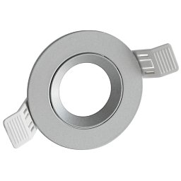 Obrázek pro produkt KLAK ZAPUŠTĚNÝ KRUH VÝKLOPNÝ 30d pro spot 50mm. STŘÍBRNÝ držák pro GU10, včetně patice GU10 - CENTURY