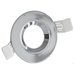 Obrázek pro produkt KLAK ZAPUŠTĚNÝ KRUH VÝKLOPNÝ 30d pro spot 50mm. CHROM držák pro GU10, včetně patice GU10 - CENTURY