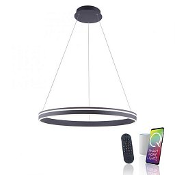 Závěsné svítidlo Q-VITO Smart Home antracit 58W 2700-5000K 2600lm 79,4cm - PAUL NEUHAUS Obrázek pro produkt Závěsné svítidlo Q-VITO Smart Home antracit 58W 2700-5000K 2600lm 79,4cm - PAUL NEUHAUS