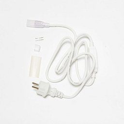 DecoLED Napájecí kabel pro dvoustranný LED Neon, IP67, 1,5 m, bílý 2DNAC01 Obrázek pro produkt DecoLED Napájecí kabel pro dvoustranný LED Neon, IP67, 1,5 m, bílý 2DNAC01