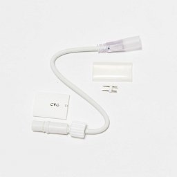 DecoLED Prodlužovací kabel pro D-TYP jednostranný LED Neon, IP67, 25 cm, bílý, samčí DDN21 Obrázek pro produkt DecoLED Prodlužovací kabel pro D-TYP jednostranný LED Neon, IP67, 25 cm, bílý, samčí DDN21