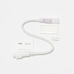 DecoLED Prodlužovací kabel pro dvoustranný LED Neon, IP67, 230V, 25 cm, bílý, samčí 2DN21 Obrázek pro produkt DecoLED Prodlužovací kabel pro dvoustranný LED Neon, IP67, 230V, 25 cm, bílý, samčí 2DN21