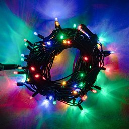 DecoLED LED světelný řetěz, 20m, barevný, 120 diod, IP67 SLNX120M Obrázek pro produkt DecoLED LED světelný řetěz, 20m, barevný, 120 diod, IP67 SLNX120M