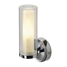 Obrázek pro produkt Nástěnné svítidlo WL 105 chrom, zdvojené sklo, 1xE14 - BIG WHITE (SLV)