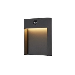 Obrázek pro produkt FLATT SENSOR Outdoor, nástěnné LED svítidlo, 3000K, IP65, antracitové - BIG WHITE (SLV)