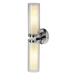 Obrázek pro produkt Nástěnné svítidlo WL 106 zdvojené sklo, chrom 2xE14 - BIG WHITE (SLV)