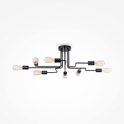 Obrázek pro produkt Stropní svítidlo Gilbert 8x60W černý kov designové - MAYTONI