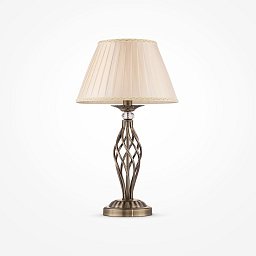 Obrázek pro produkt Stolní lampa Grace 40W E14 béžová kov/organza/křišťál - MAYTONI