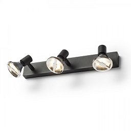Obrázek pro produkt TRICA III nástěnná černá 230V GU10 3x25W - RED - DESIGN RENDL