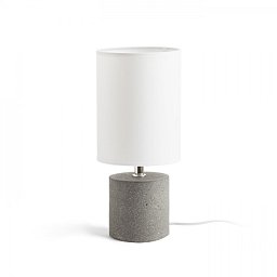 CAMINO stolní se stínidlem bílá cement 230V E27 28W - RED - DESIGN RENDL Obrázek pro produkt CAMINO stolní se stínidlem bílá cement 230V E27 28W - RED - DESIGN RENDL