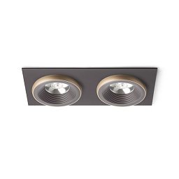 Obrázek pro produkt SHARM SQ II zápustná hnědá/perleťová zlatá 230V LED 2x10W 24° 3000K - RED - DESIGN RENDL