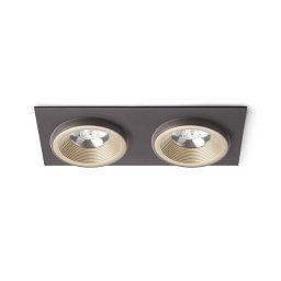 Obrázek pro produkt SHARM SQ II zápustná perleťová zlatá/hnědá 230V LED 2x10W 24° 3000K - RED - DESIGN RENDL