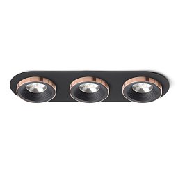 Obrázek pro produkt SHARM R III zápustná černá/černá měď 230V LED 3x10W 24° 3000K - RED - DESIGN RENDL