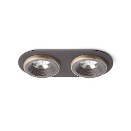 Obrázek pro produkt SHARM R II zápustná hnědá/perleťová zlatá 230V LED 2x10W 24° 3000K - RED - DESIGN RENDL