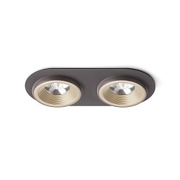 Obrázek pro produkt SHARM R II zápustná perleťová zlatá/hnědá 230V LED 2x10W 24° 3000K - RED - DESIGN RENDL