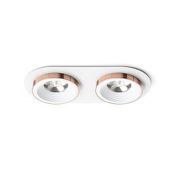 Obrázek pro produkt SHARM R II zápustná bílá měď 230V LED 2x10W 24° 3000K - RED - DESIGN RENDL
