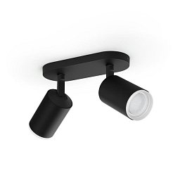 Obrázek pro produkt Hue Fugato Bluetooth SVÍTIDLO BODOVÉ 2xGU10 5,7W 350lm 2000-6500K, černá - PHILIPS HUE (915005761401)