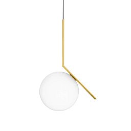 Obrázek pro produkt Designové závěsné svítidlo IC Suspended 2 mosaz 205W E27 - FLOS Decorative
