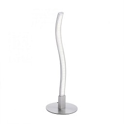 Obrázek pro produkt WAVE LED stolní lampa v designu vlny s barvou oceli teplá bílá vč. šňurového vypínače 3000K - LEUCHTEN DIREKT / JUST LIGHT