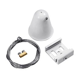 Závěs pro 3 fázovou lištu TRACK Bílý KIT - CENTURY Obrázek pro produkt Závěs pro 3 fázovou lištu TRACK Bílý KIT - CENTURY