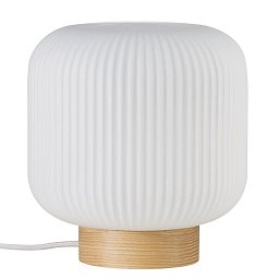 Obrázek pro produkt Stolní lampa Milford 40W E27 dřevo opál - NORDLUX